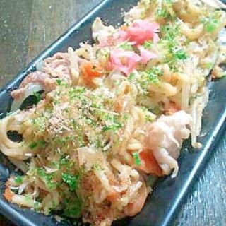 アレルギーっ子も一緒に食べられる♪鉄板焼きそば